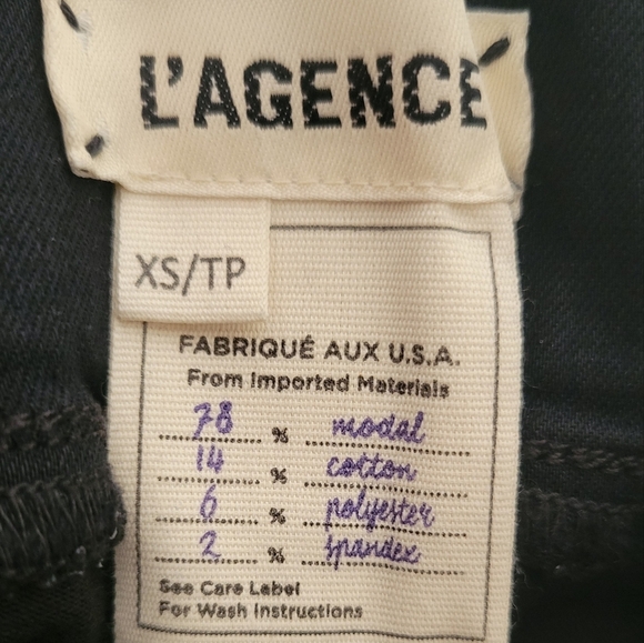 L'Agence Rochelle High Rise Pull On Pants Size XS Tall - Picture 3 of 9